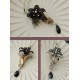 Hoshibako Works Dark Night Lily Crystal Brooch and Necklaces(Pre-Made/Full Payment Without Shipping)